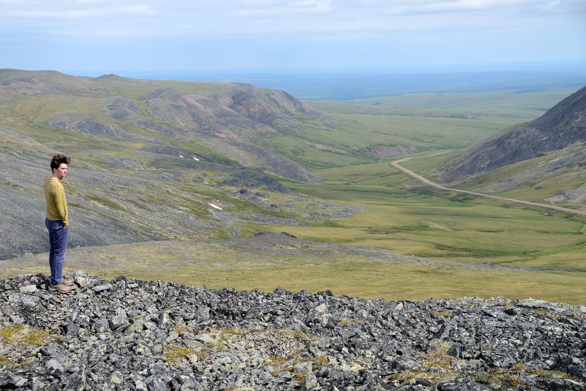 13D Admiring The Richardson Mountains From Communication Tower On Side Road Off The Dempster Highway On Day Tour From Inuvik To Arctic Circle
